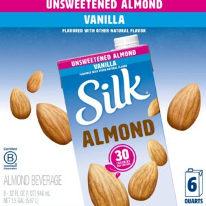 Silk Unsweetened Almond Vanilla Beverage