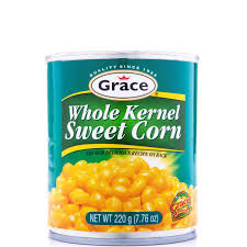 Grace Whole Kernel Sweet Corn P/TOP 220G